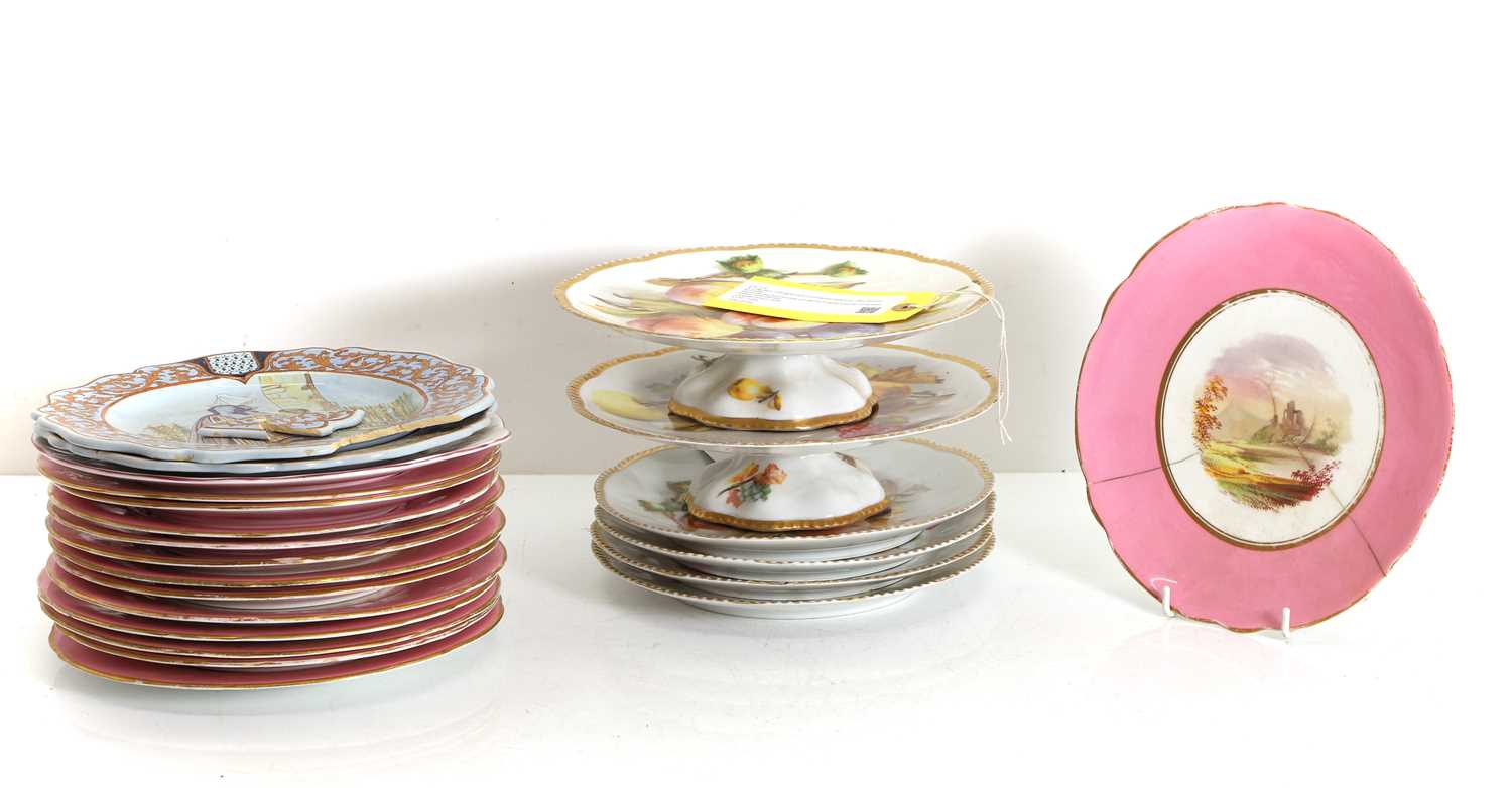 Lot 116 - A collection of English and continental ceramics
