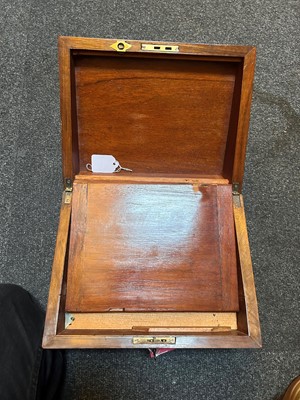 Lot 321 - A Victorian mahogany writing slope