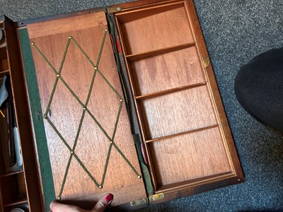 Lot 321 - A Victorian mahogany writing slope