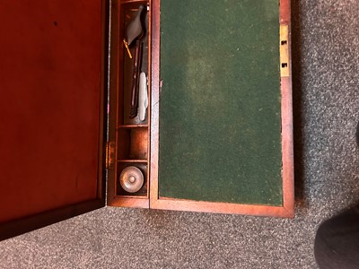 Lot 321 - A Victorian mahogany writing slope