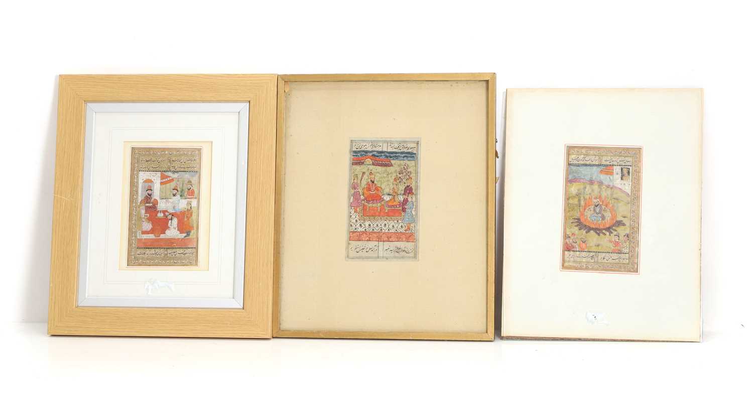 Lot 80 - Six Indian court and hunting scenes