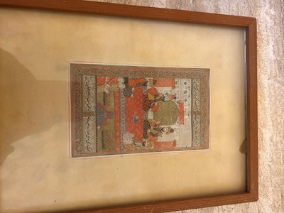 Lot 80 - Six Indian court and hunting scenes