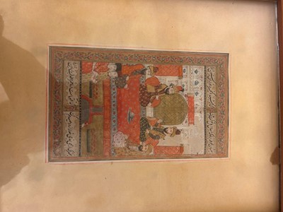 Lot 80 - Six Indian court and hunting scenes