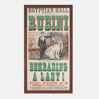 Lot 32 - A 'Rubini Beheading A Lady!' poster