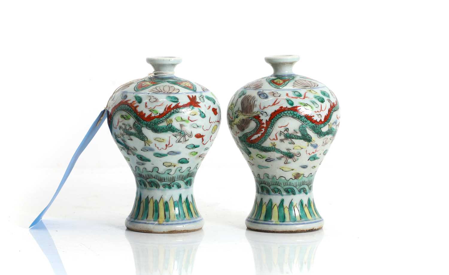 Lot 68 - A pair of Chinese vases
