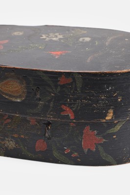 Lot 126 - Two painted bentwood boxes
