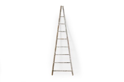 Lot 127 - A vernacular pine stepladder