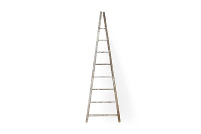 Lot 127 - A vernacular pine stepladder