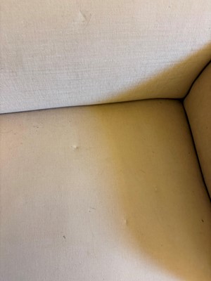 Lot 507 - A small Victorian drop-arm sofa