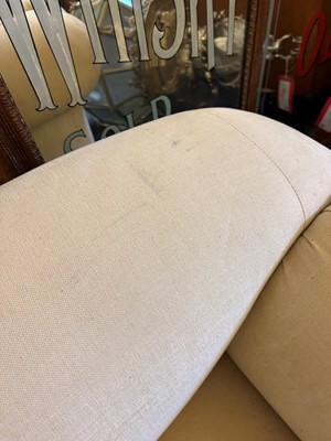 Lot 507 - A small Victorian drop-arm sofa