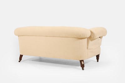 Lot 507 - A small Victorian drop-arm sofa