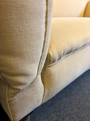 Lot 507 - A small Victorian drop-arm sofa