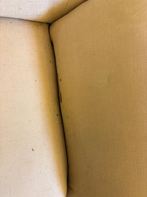 Lot 507 - A small Victorian drop-arm sofa