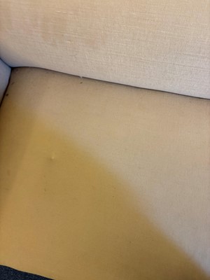 Lot 507 - A small Victorian drop-arm sofa