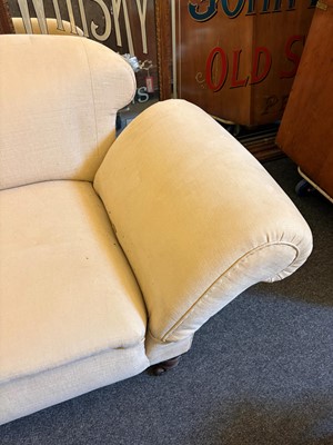 Lot 507 - A small Victorian drop-arm sofa