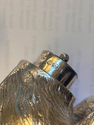 Lot 19 - A silver novelty figure modelled as a bear