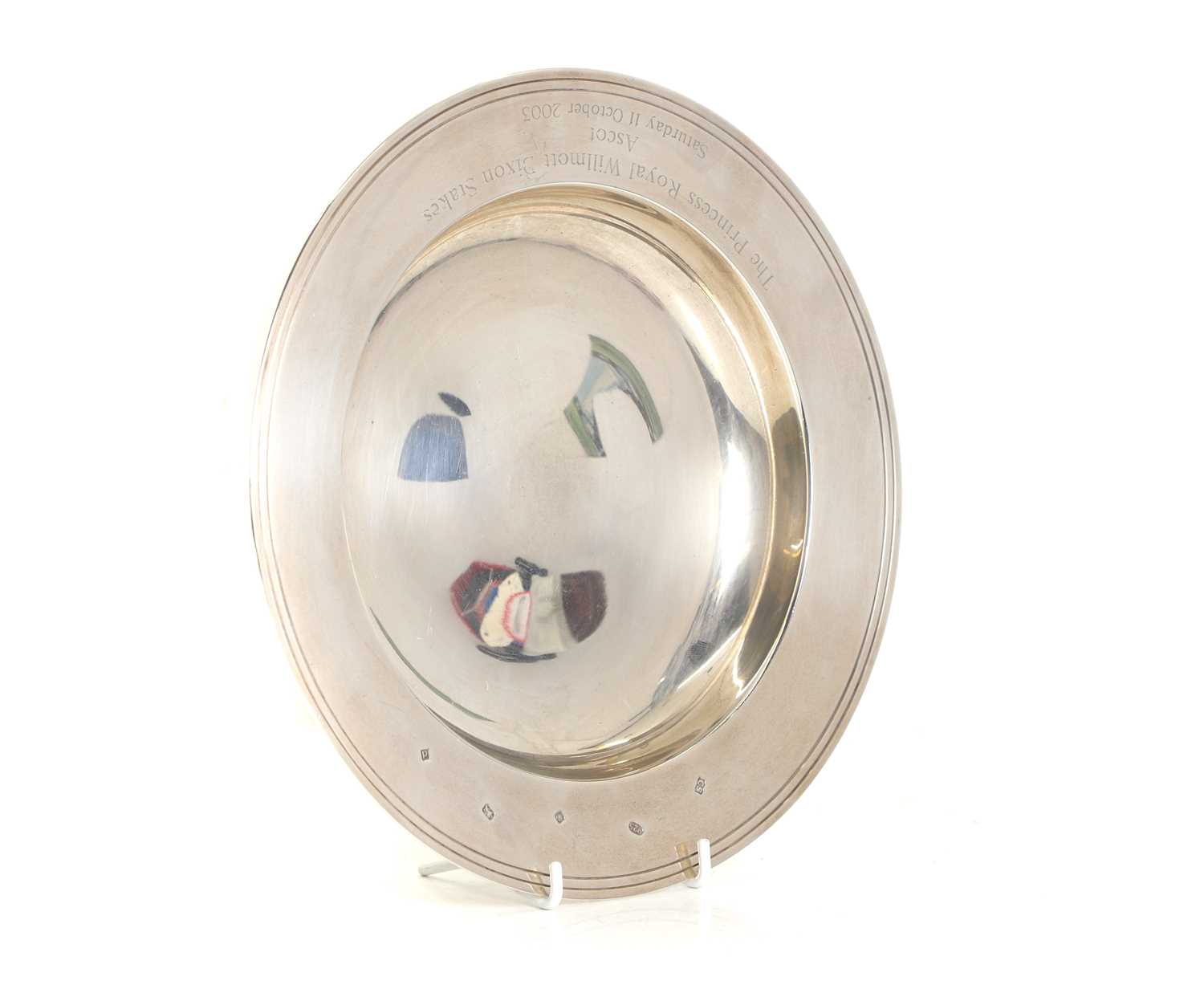 Lot 25 - A silver presentation dish