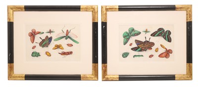 Lot 53 - A pair of Chinese export paintings