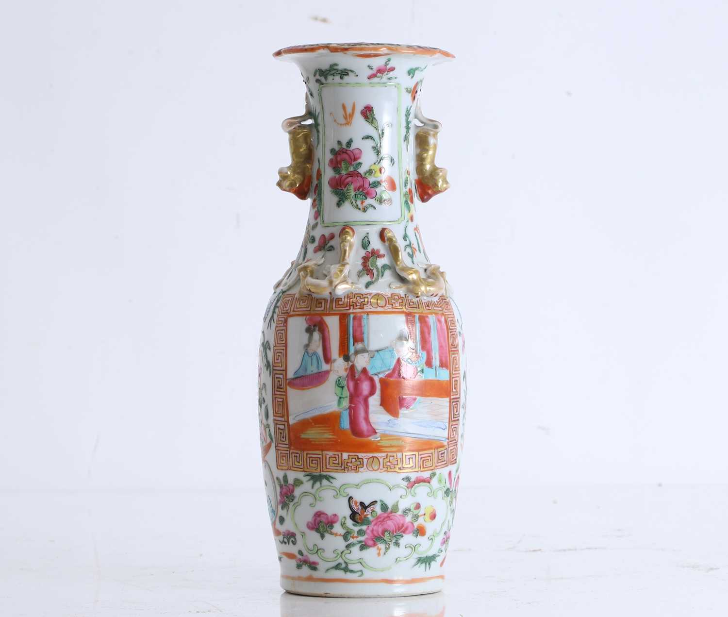 Lot 59 - A Cantonese famille rose vase