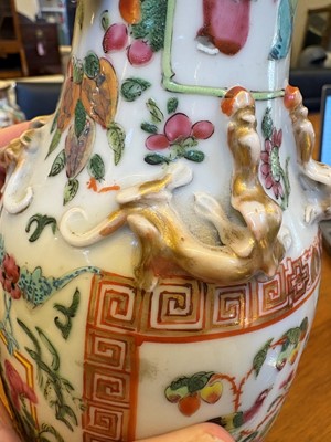 Lot 59 - A Cantonese famille rose vase