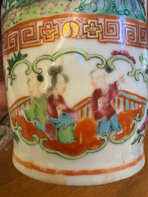 Lot 59 - A Cantonese famille rose vase