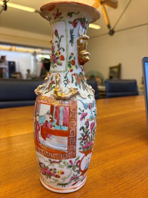 Lot 59 - A Cantonese famille rose vase