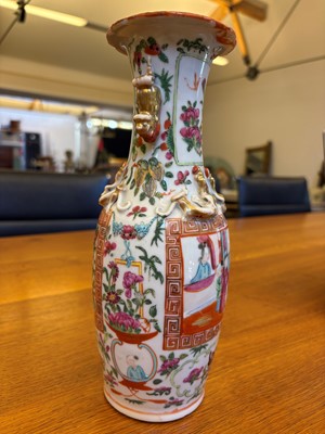 Lot 59 - A Cantonese famille rose vase