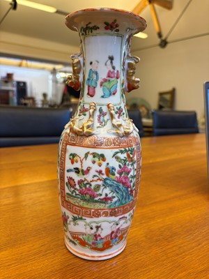 Lot 59 - A Cantonese famille rose vase