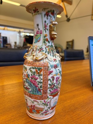 Lot 59 - A Cantonese famille rose vase