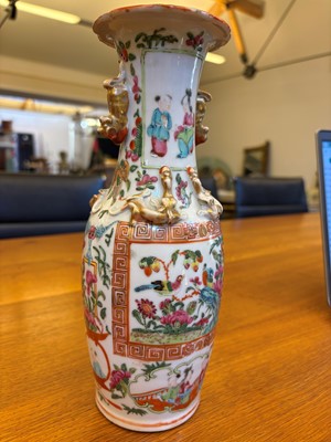 Lot 59 - A Cantonese famille rose vase
