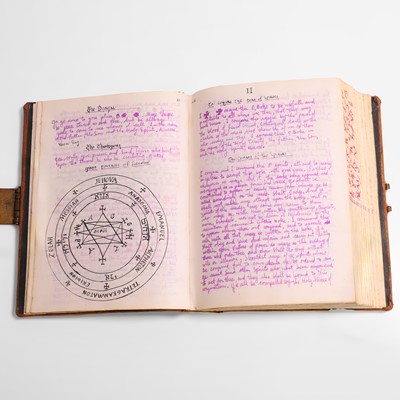 Lot 14 - A witches' coven or cult grimoire manuscript book