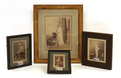 Lot 73 - A group of four photographs of Indian subjects