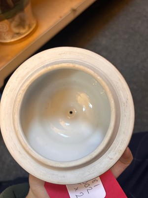 Lot 102 - A pair of Dresden porcelain vases and covers