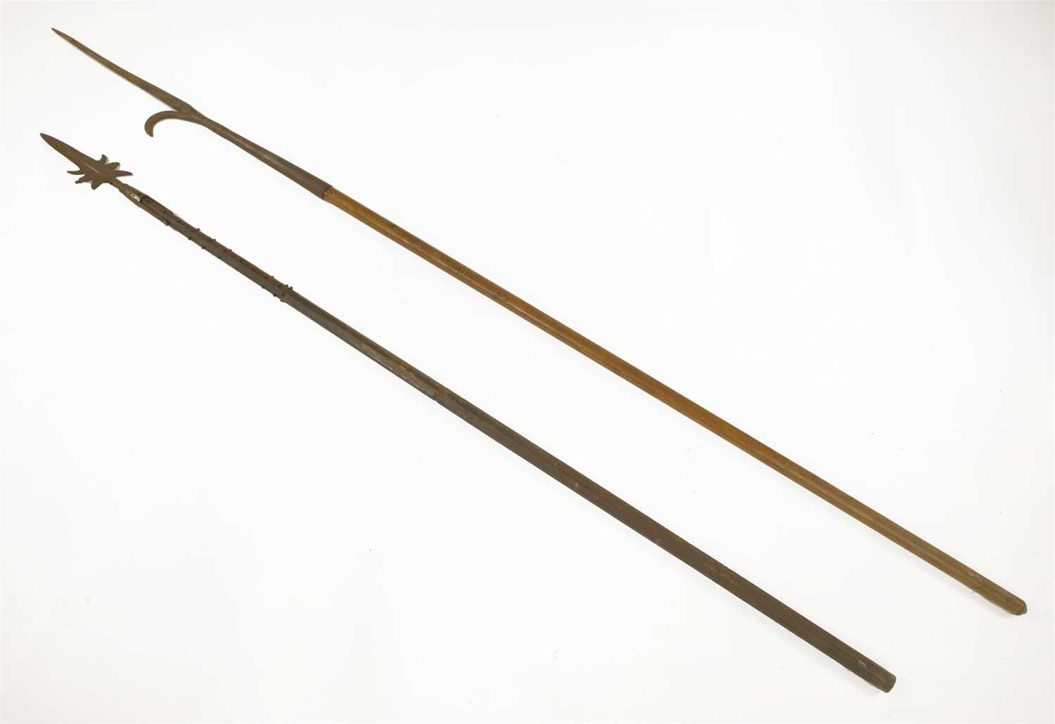 Lot 381 - Two halberds
