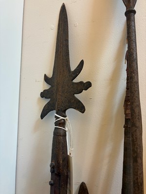 Lot 381 - Two halberds