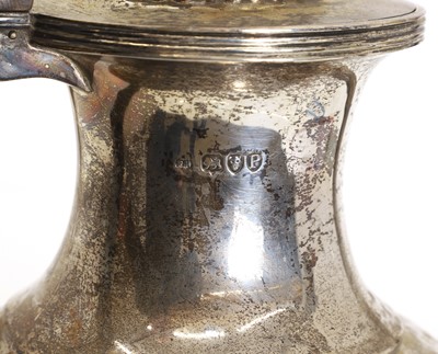 Lot 22 - A Victorian silver coffee pot and creamer