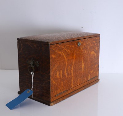 Lot 309 - A Victorian oak correspondence box
