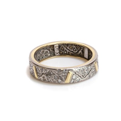 Lot 80 - A diamond set band ring