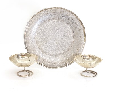 Lot 3 - An Indian silver dish