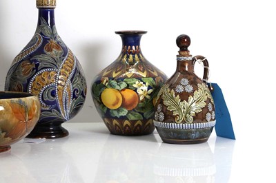 Lot 101 - A collection of Doulton Lambeth stoneware pieces