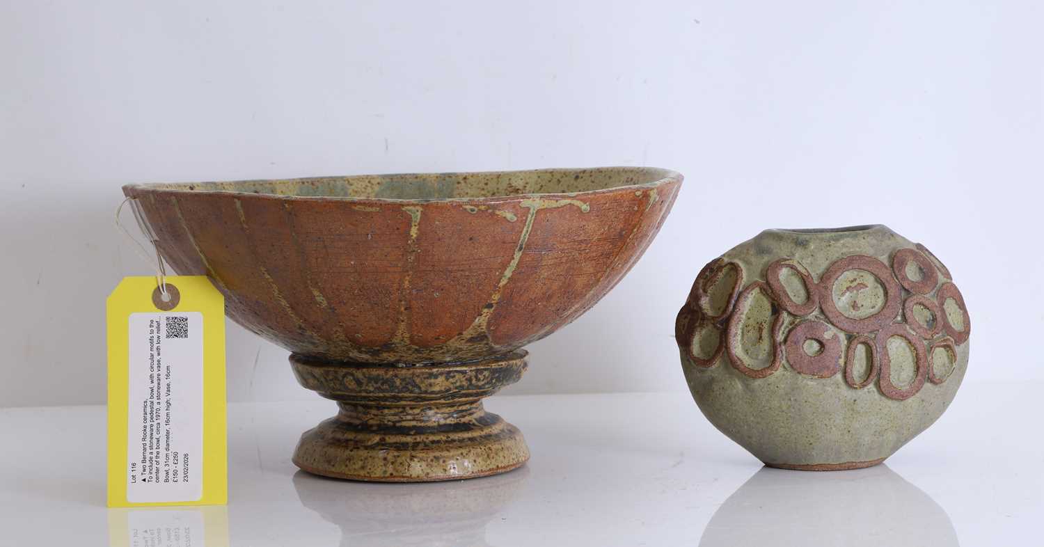 Lot 116 - Two Bernard Rooke ceramics