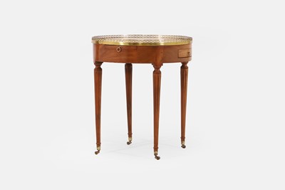 Lot 562 - A Louis XVI mahogany bouillotte table