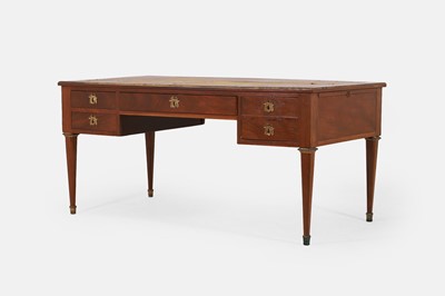Lot 570 - A large Consulate ormolu-mounted mahogany bureau plat