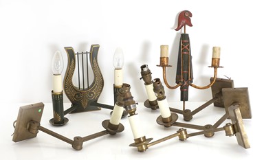 Lot 472 - A collection of wall lights
