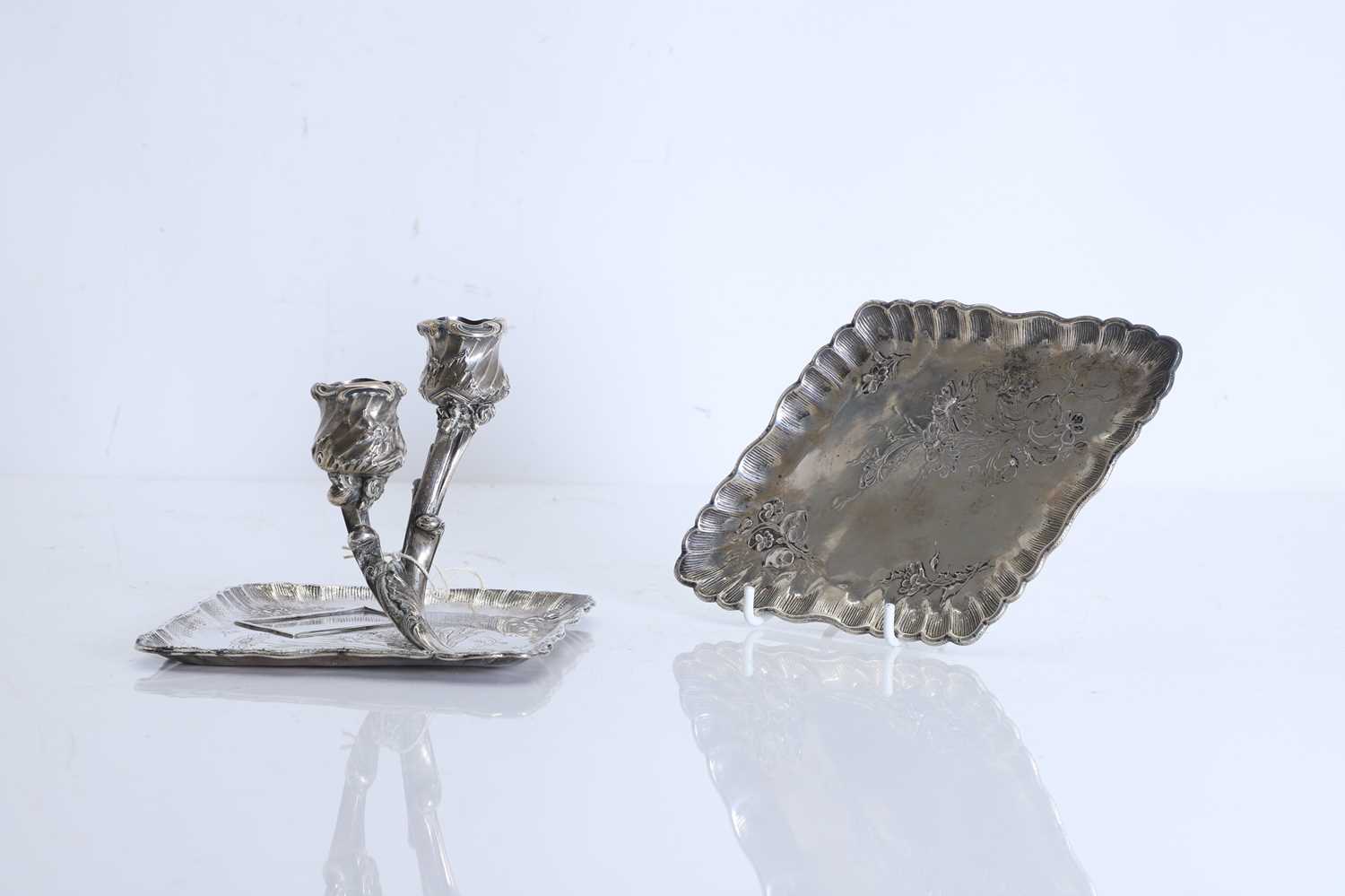 Lot 28 - An Austrian silver chamberstick