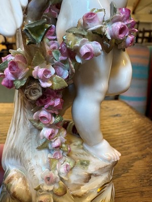 Lot 135 - A Meissen standing Cupid figure