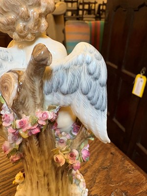 Lot 135 - A Meissen standing Cupid figure