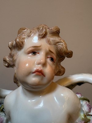 Lot 135 - A Meissen standing Cupid figure