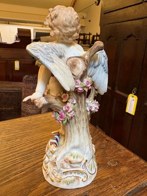 Lot 135 - A Meissen standing Cupid figure