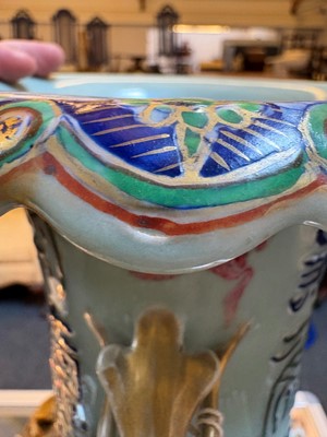 Lot 55 - A large famille rose baluster vase